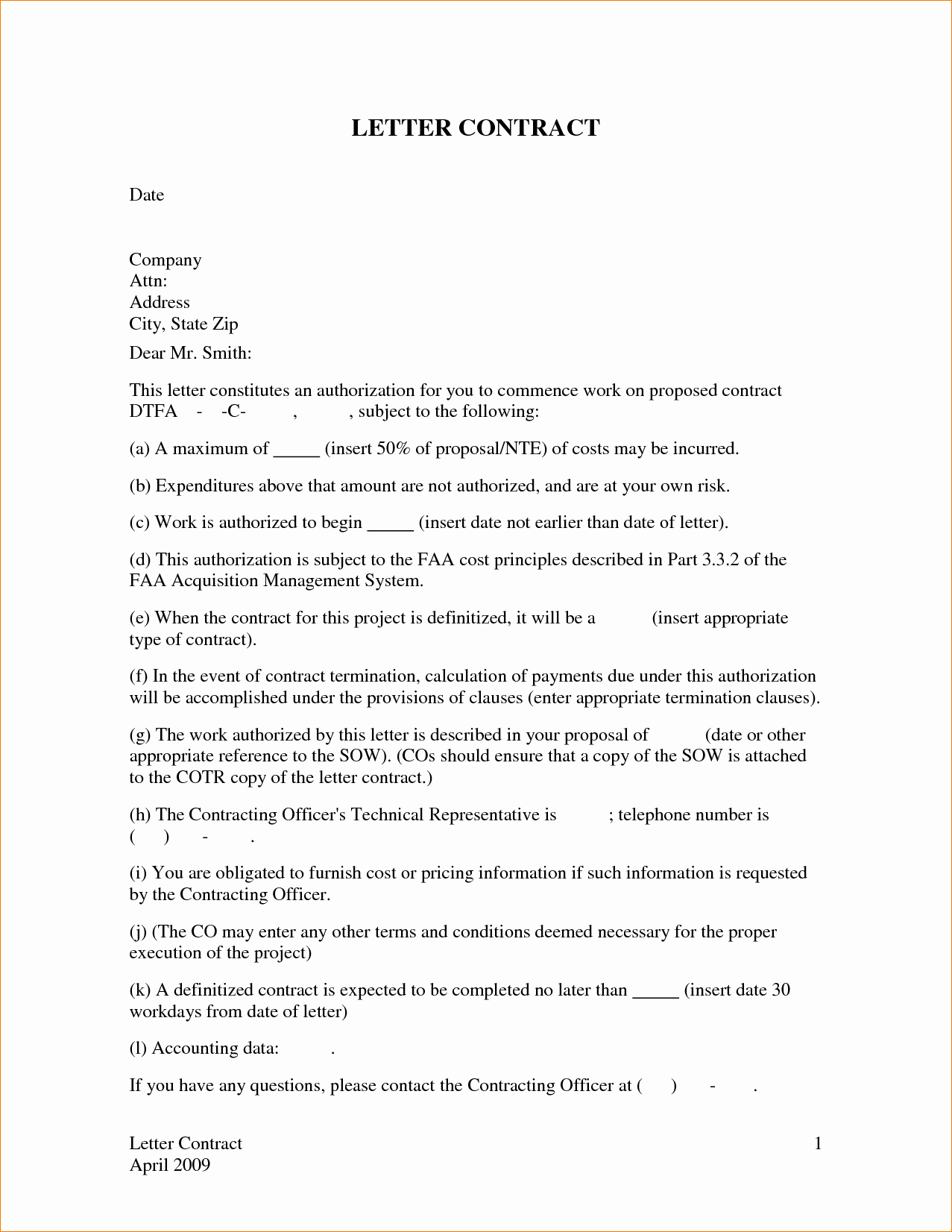6 Contract Termination Letter Template