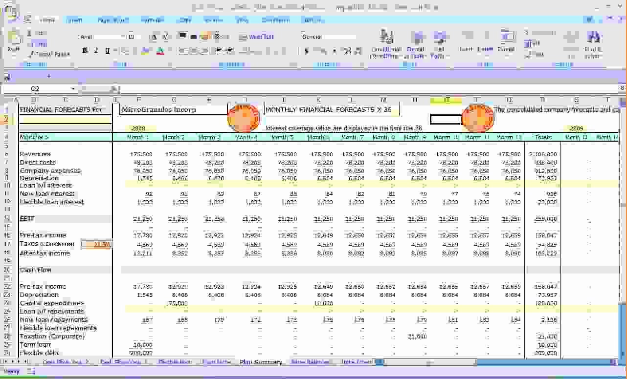 6 excel cash flow template