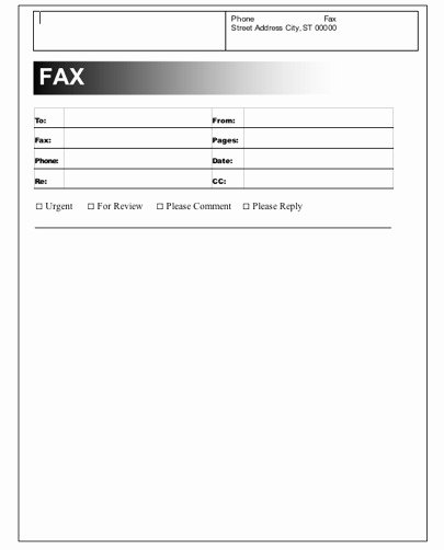 6 Fax Cover Sheet Templates Excel Pdf formats