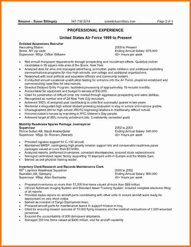6 Federal Job Resume Examples