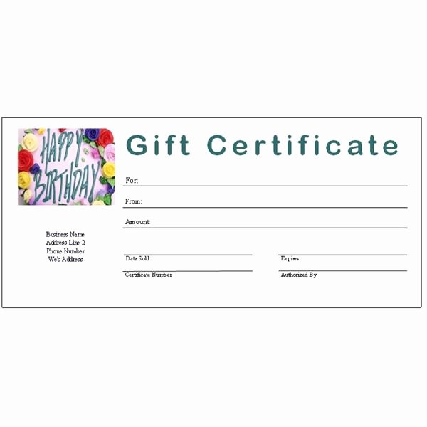 6 Free Printable Gift Certificate Templates for Ms Publisher