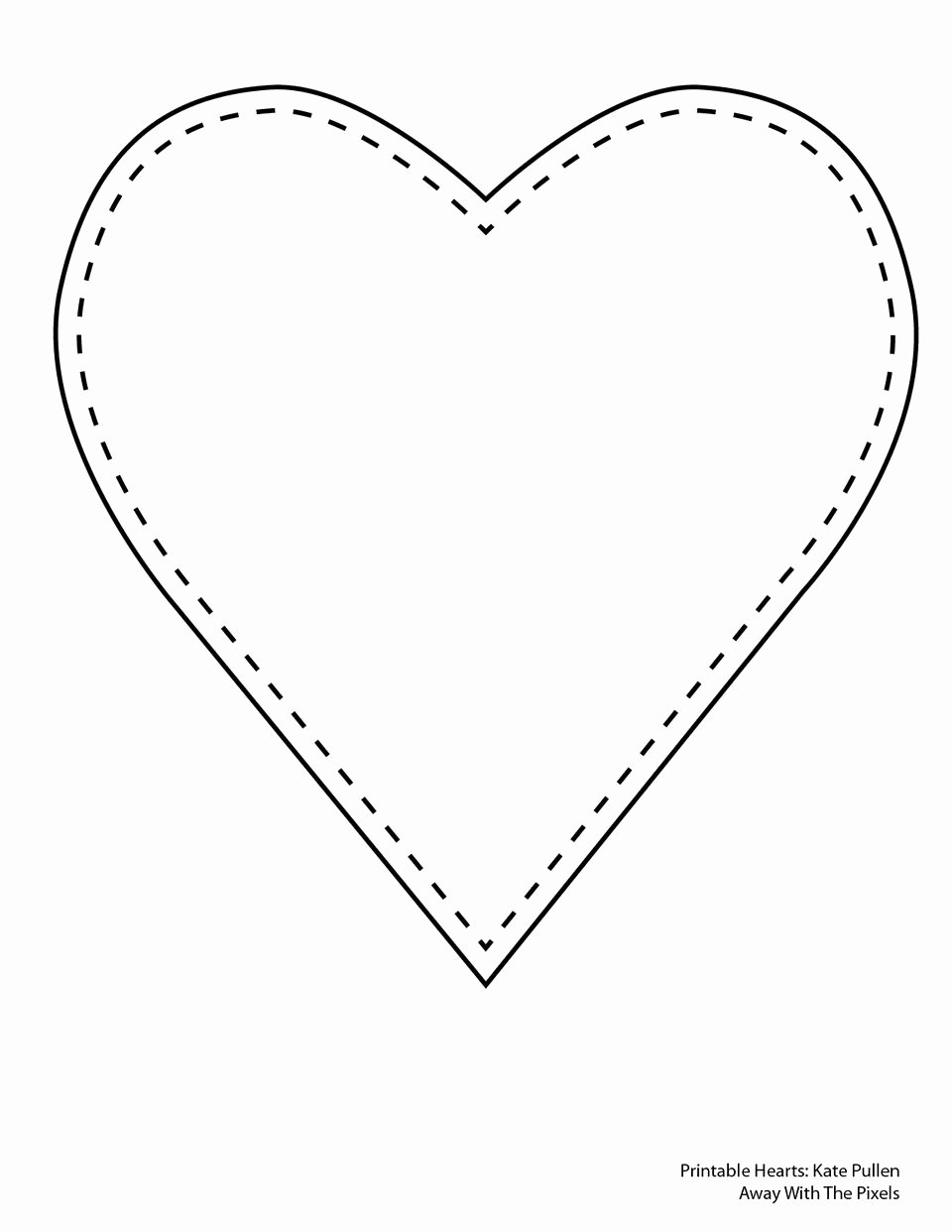 free printable heart templates