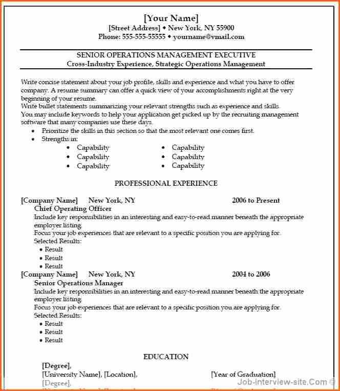 6 Free Resume Templates Microsoft Word 2007 Bud