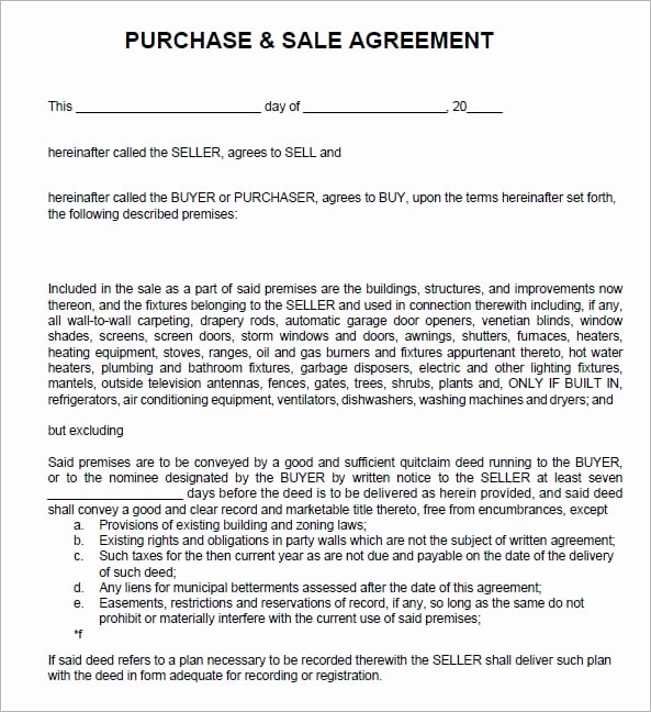 6 Free Sales Agreement Templates Excel Pdf formats