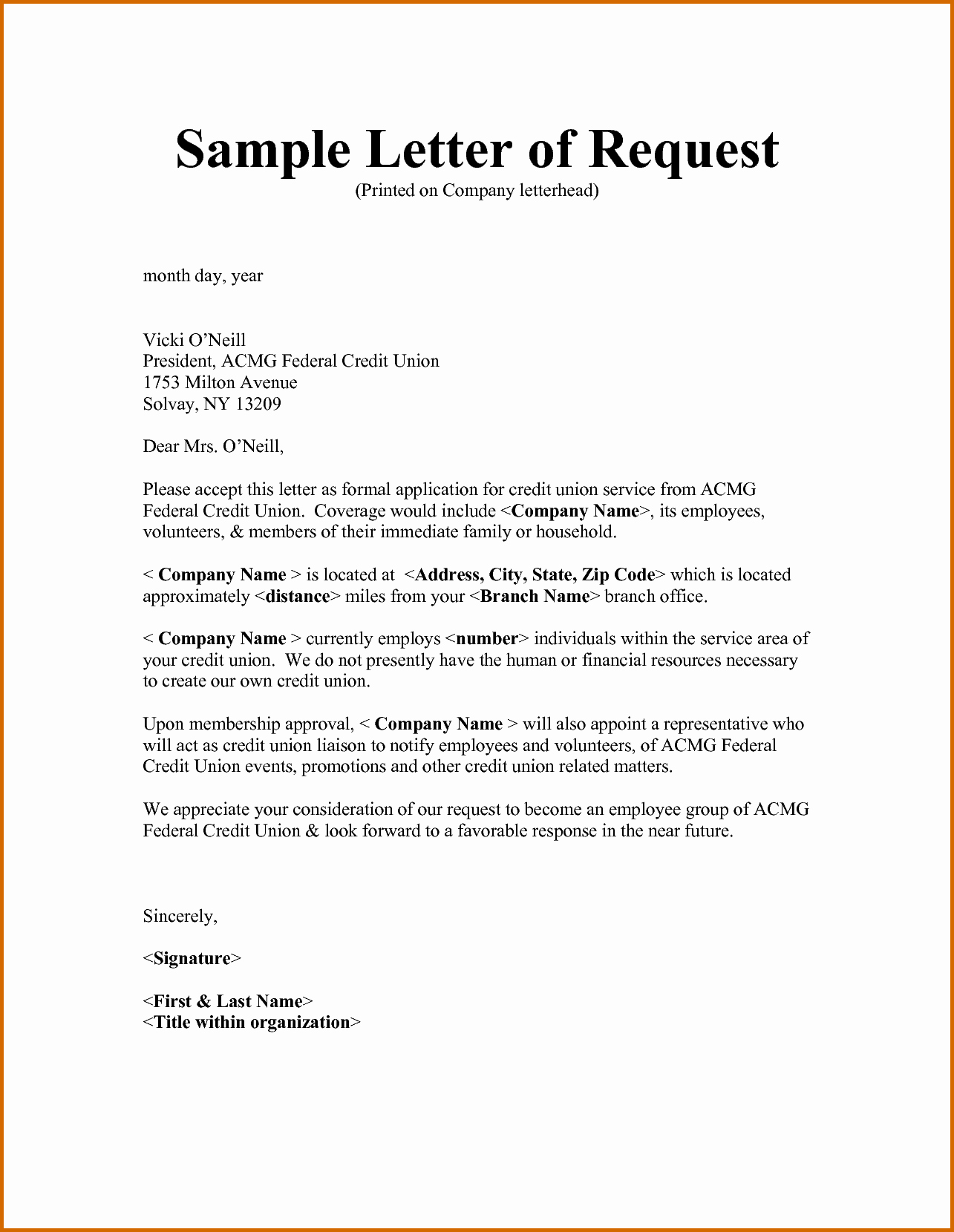 Request Letter for Money Letter Example Template