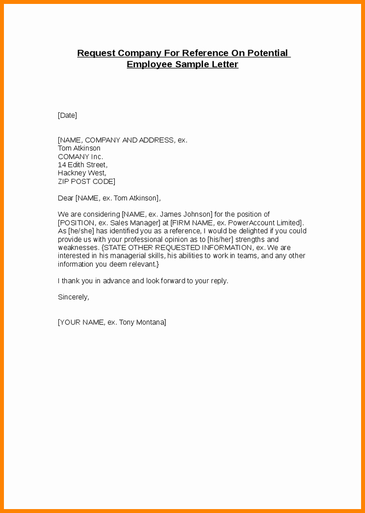 6 Job Reference Letter for Employee