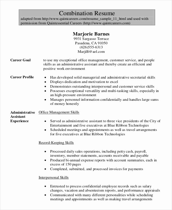 6 Legal Administrative assistant Resume Templates