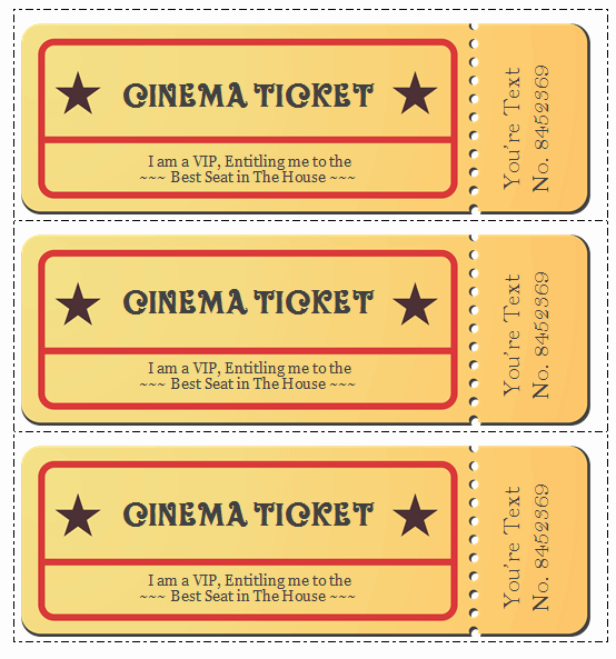 movie ticket template