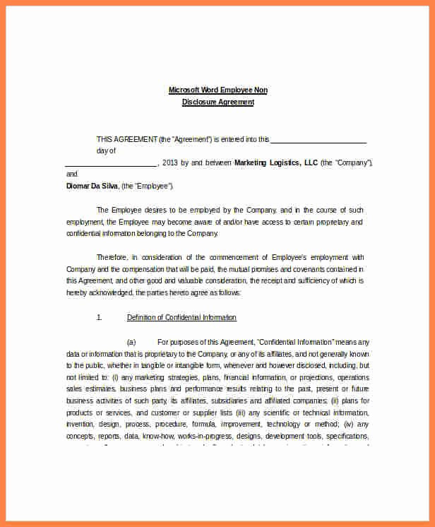 6 Non Disclosure Non Circumvention Agreement
