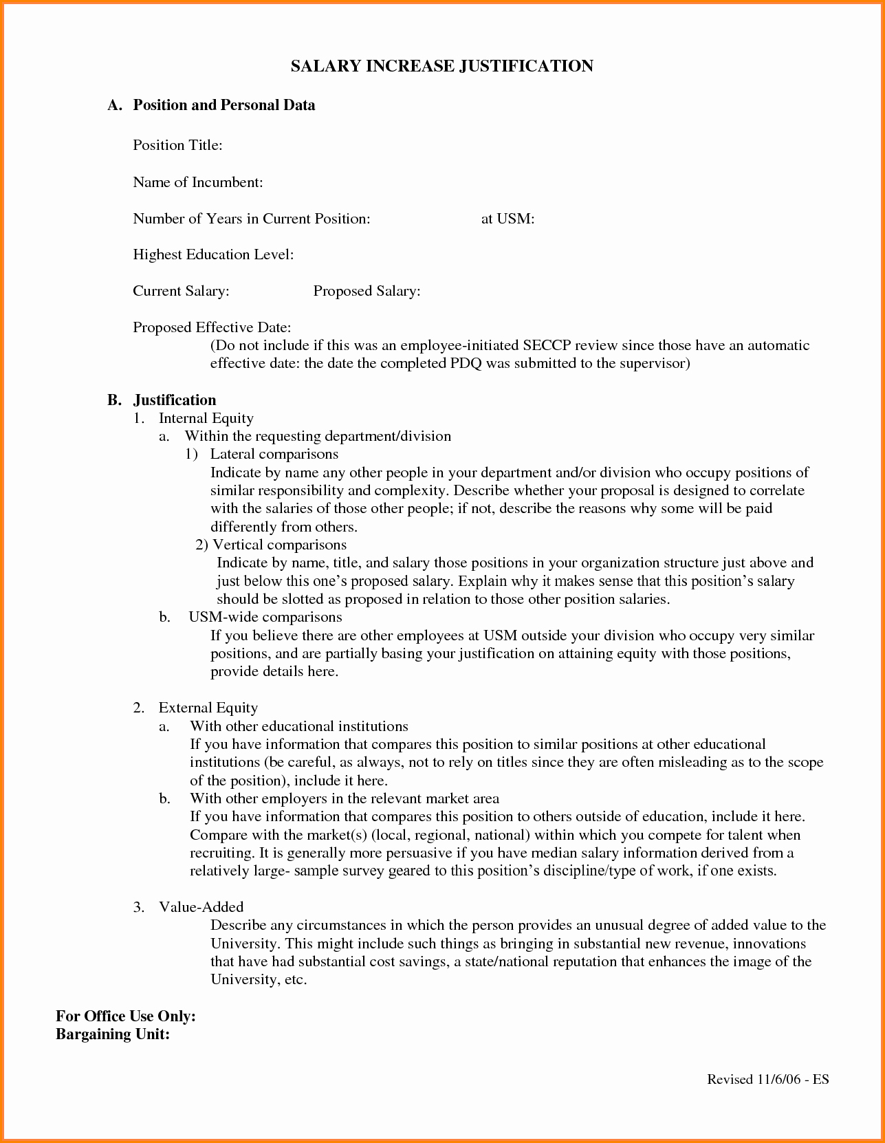 6 Salary Increase Proposal Template