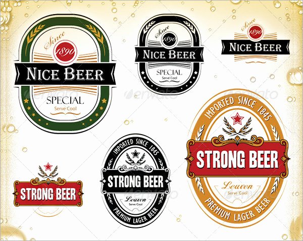 6 Sample Beer Label Templates to Download