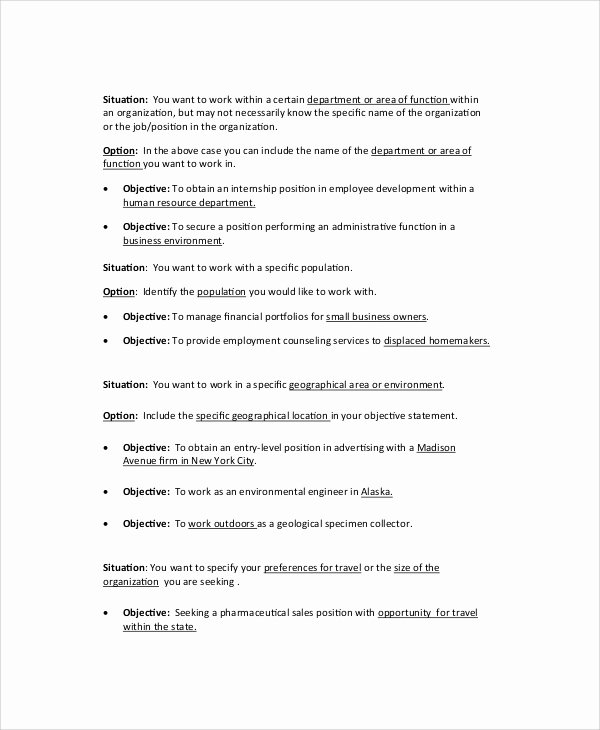 6 Sample General Resume Objectives
