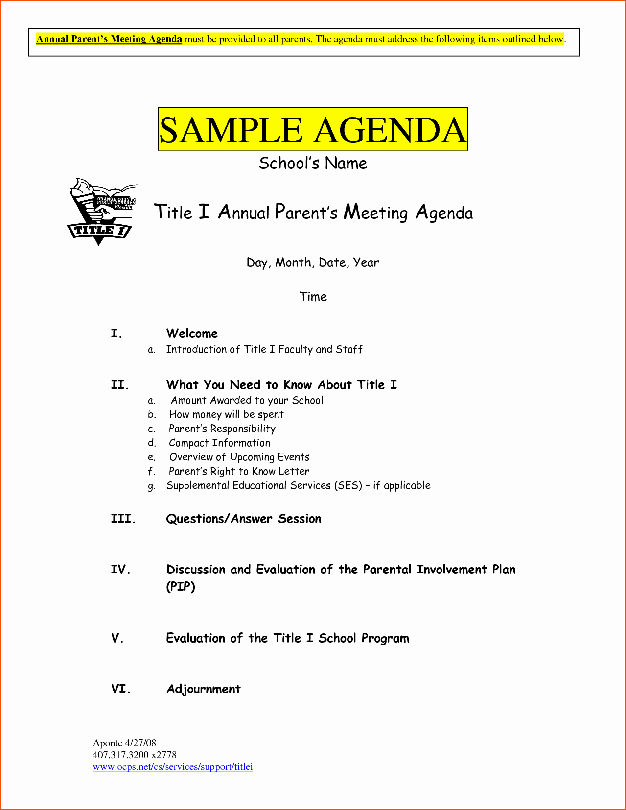 6 Sample Meeting Agenda Template Bookletemplate
