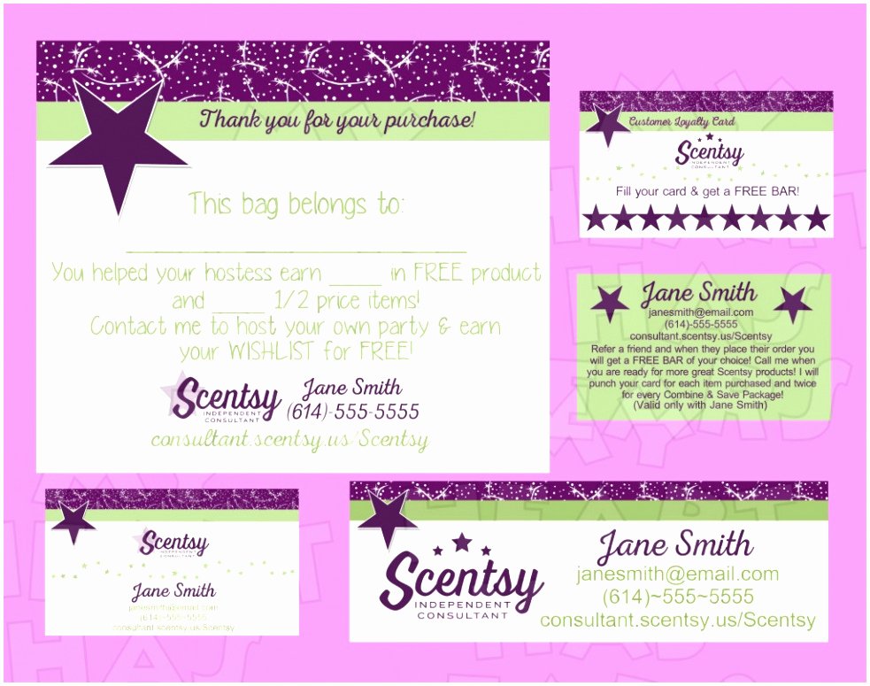 6 Scentsy Business Card Template Fuura
