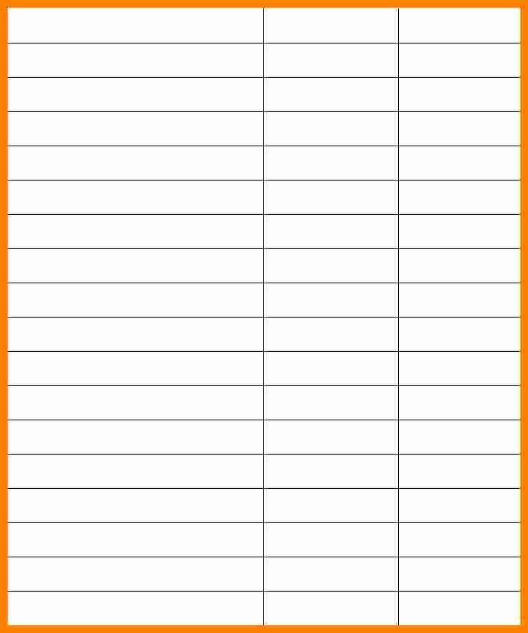 3 Column Chart Template