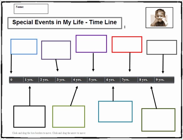 timeline template for student