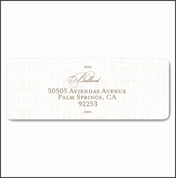 wedding address label template