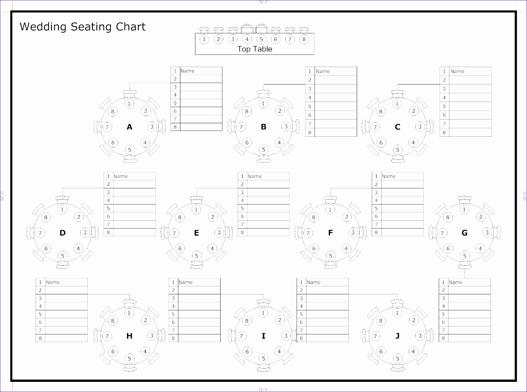 6 Wedding Seating Chart Template Excel Exceltemplates