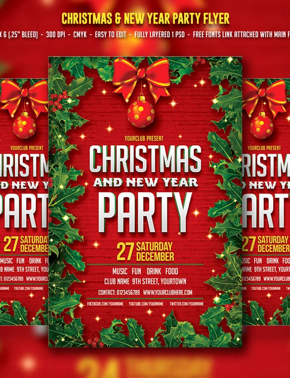 60 Christmas Flyer Templates Free Psd Ai Illustrator
