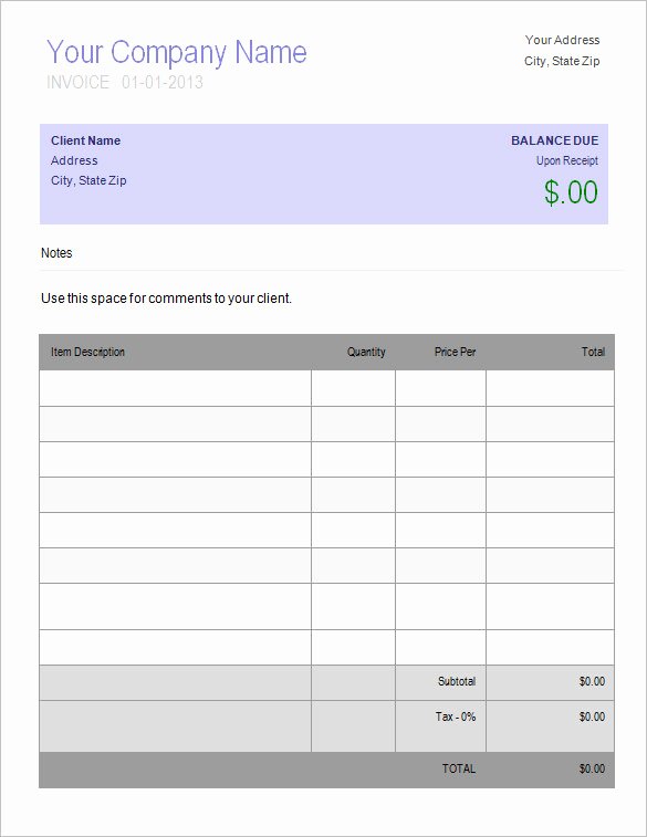 60 Microsoft Invoice Templates Pdf Doc Excel