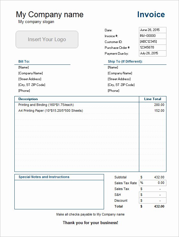 60 Microsoft Invoice Templates Pdf Doc Excel