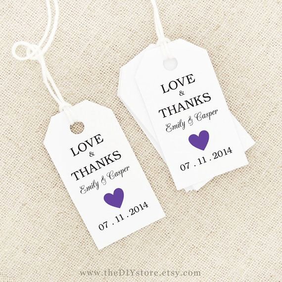 61 Best Wedding Thank You Tags Images On Pinterest