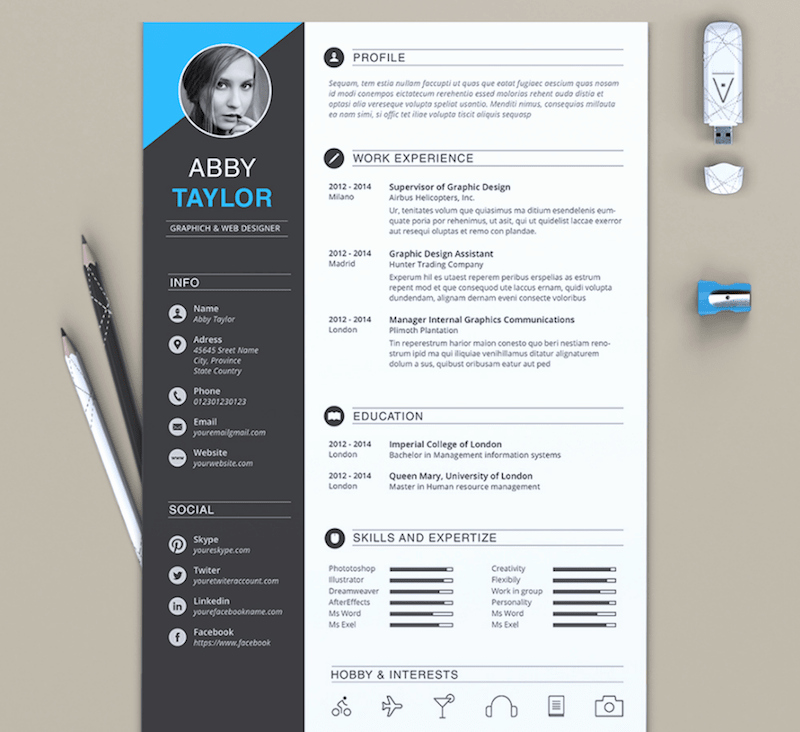 65 Eye Catching Cv Templates for Ms Word