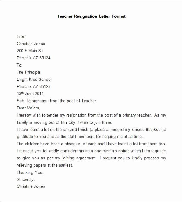 69 Resignation Letter Template Word Pdf Ipages