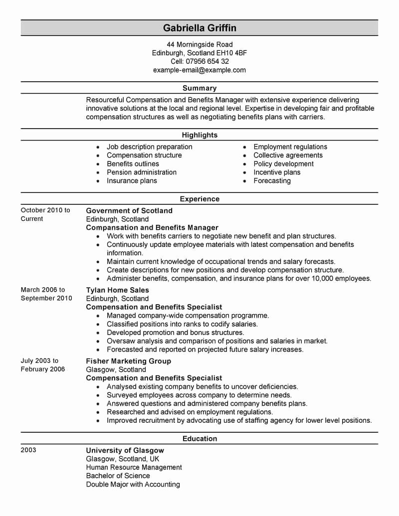 7 Amazing Human Resources Resume Examples