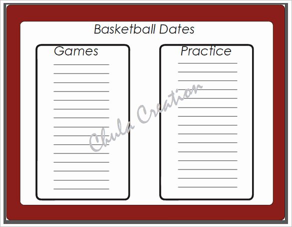 7 Basketball Schedule Templates &amp; Samples Doc Pdf Psd