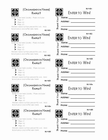 post avery raffle tickets printable