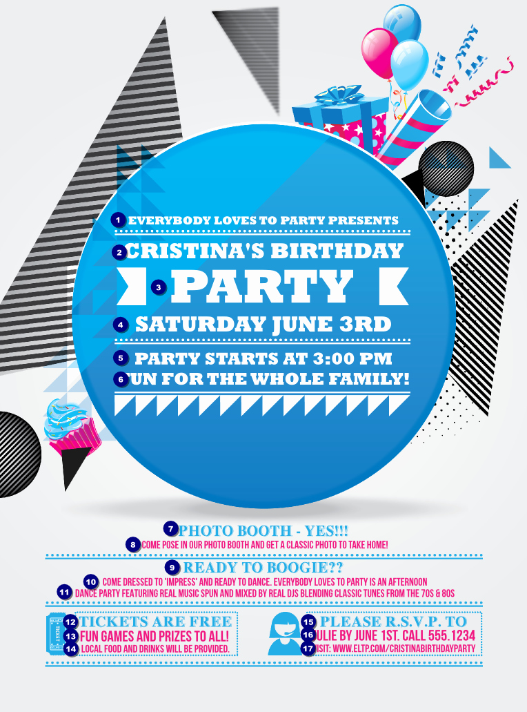 party flyer template word