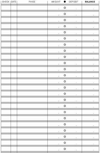 7 Best Of Blank Check Register Template Printable
