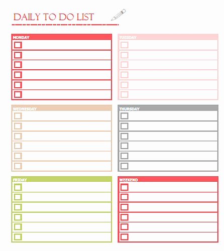 post daily printable weekly to do list