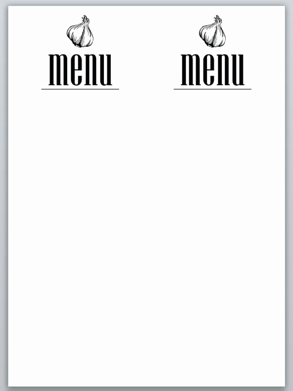 7 Best Of Dinner Party Menu Templates Free