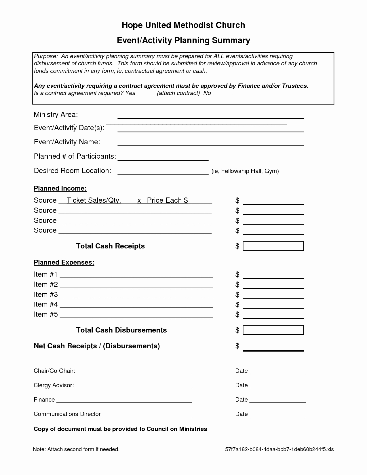 7 Best Of event Planning forms Free Printable