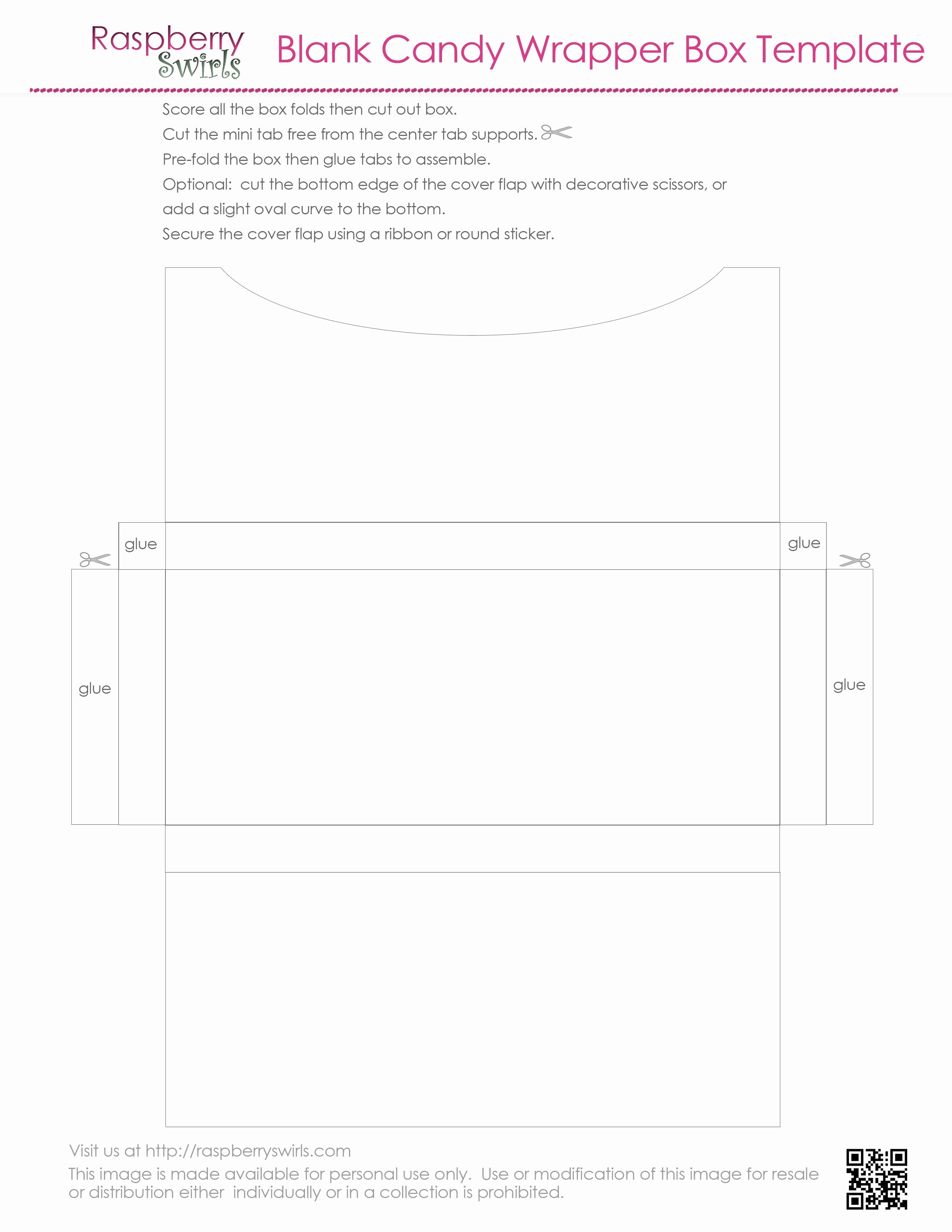 7 Best Of Free Printable Candy Box Templates Free