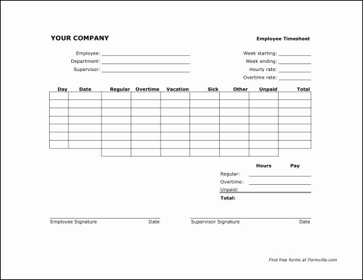 7 Best Of Free Printable Time Sheets forms Free