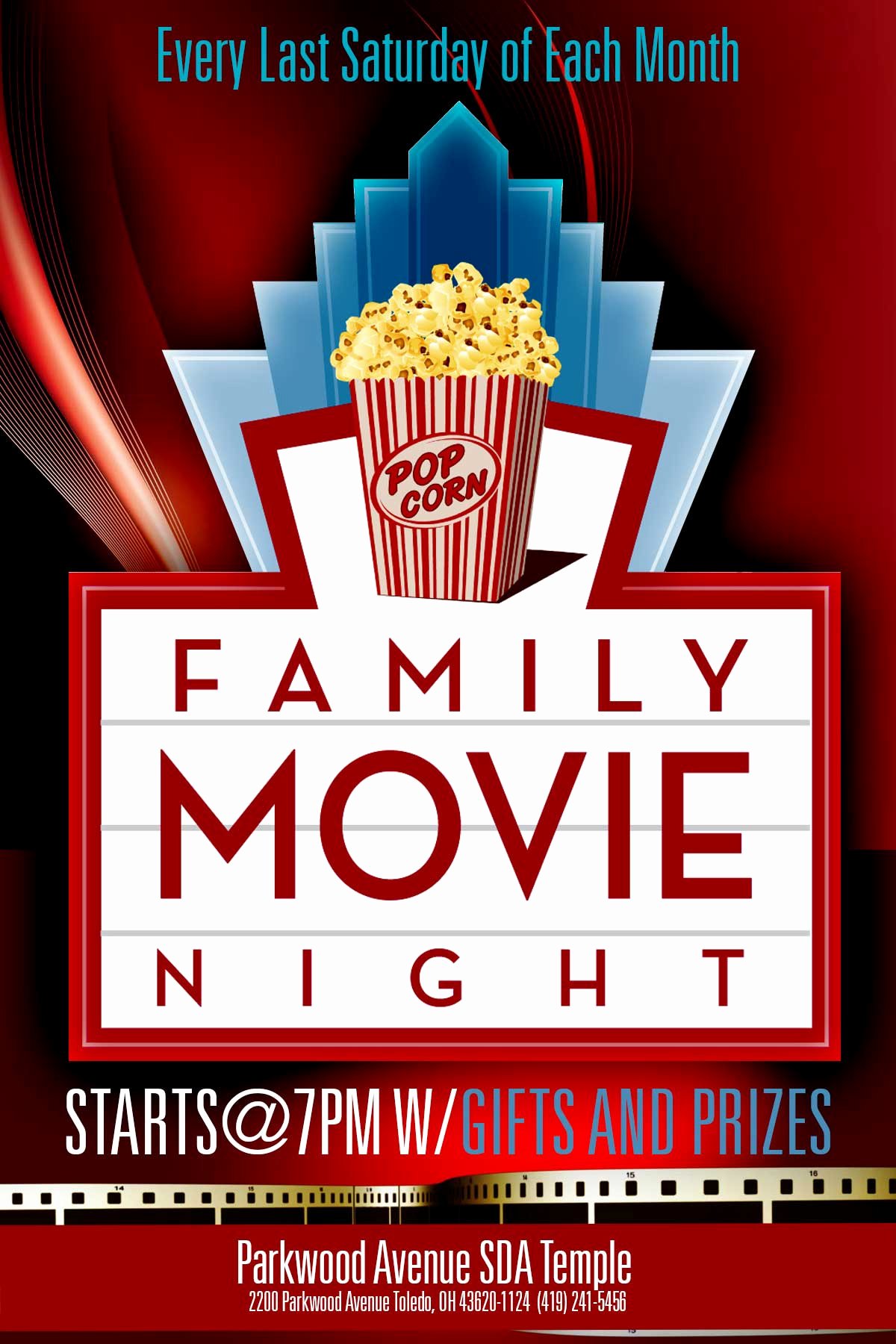 7 Best Of Movie Night Flyer Template Family Movie