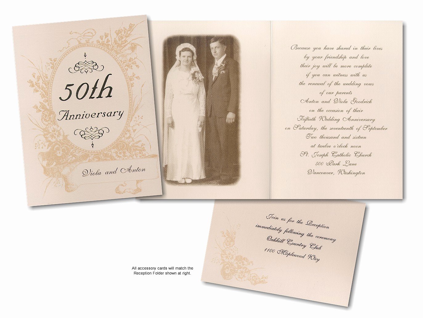 7 Best Of Printable 50th Anniversary Invitations