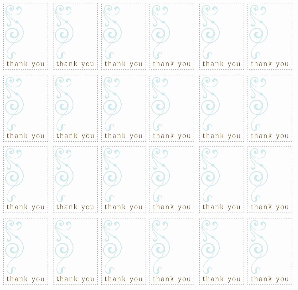 7 Best Of Printable Blue Thank You Favor Tags