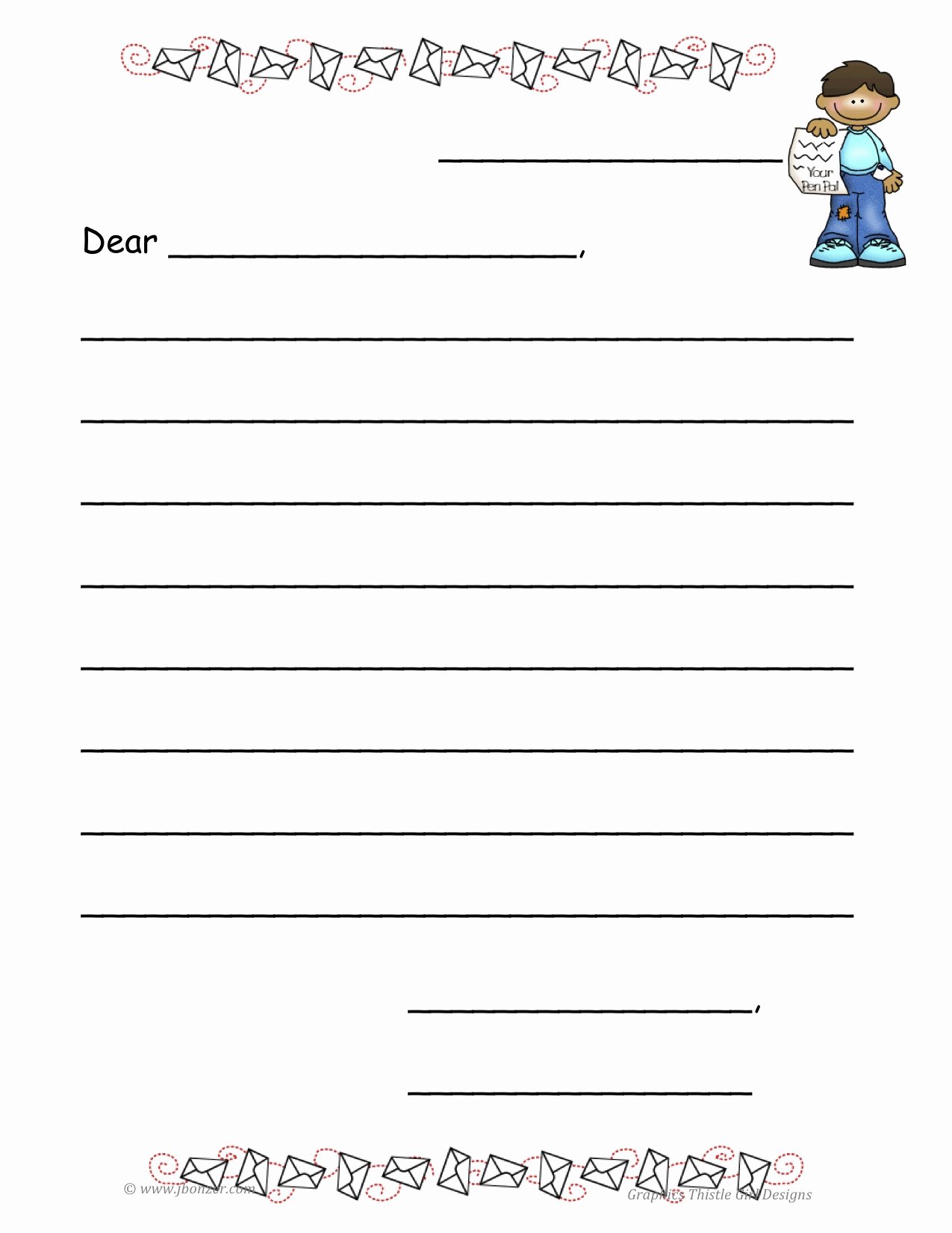 7 Best Of Printable Friendly Letter Writing