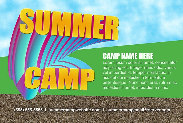 post summer camp template