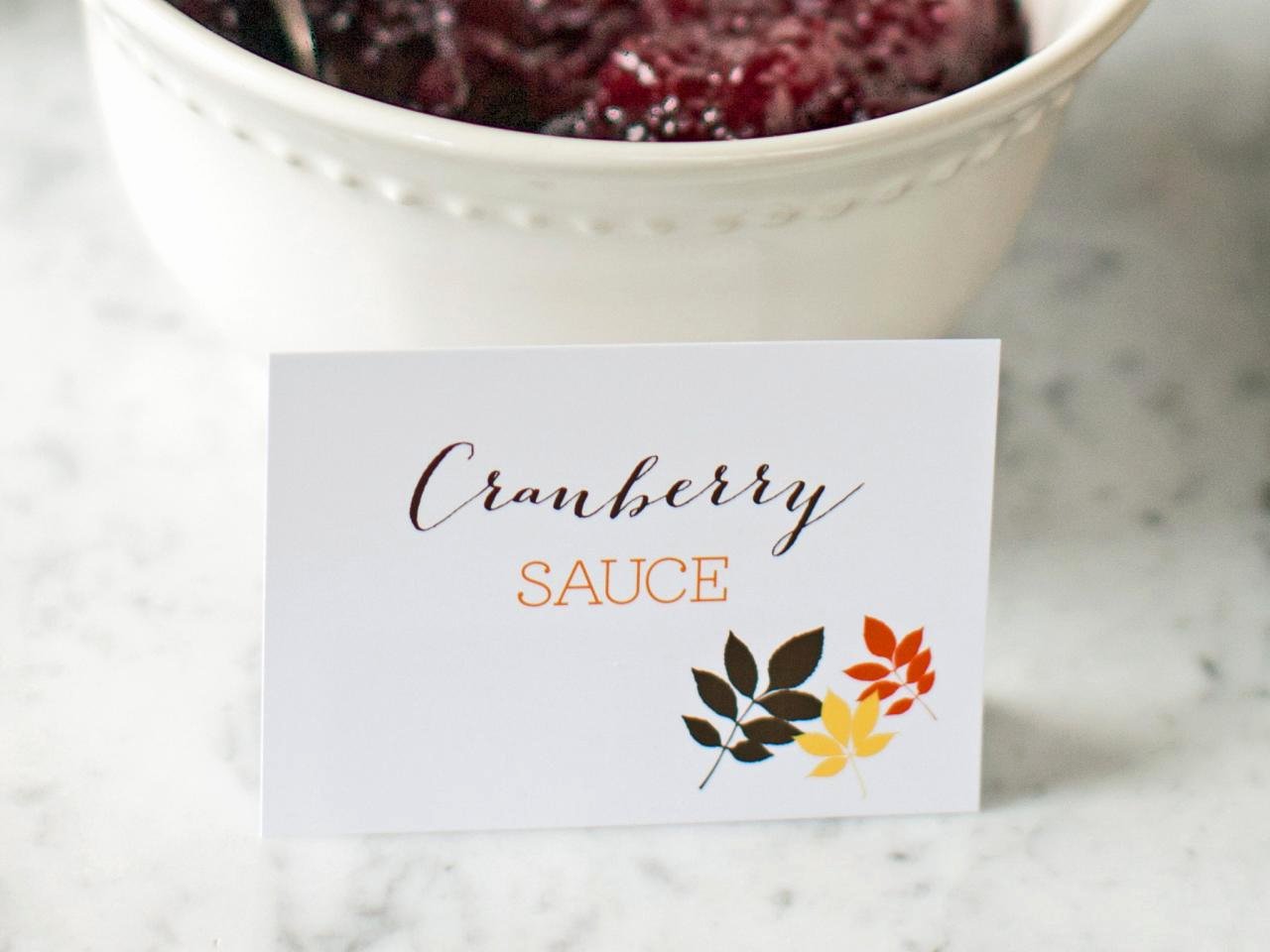 7 Best Of Thanksgiving Printable Food Label