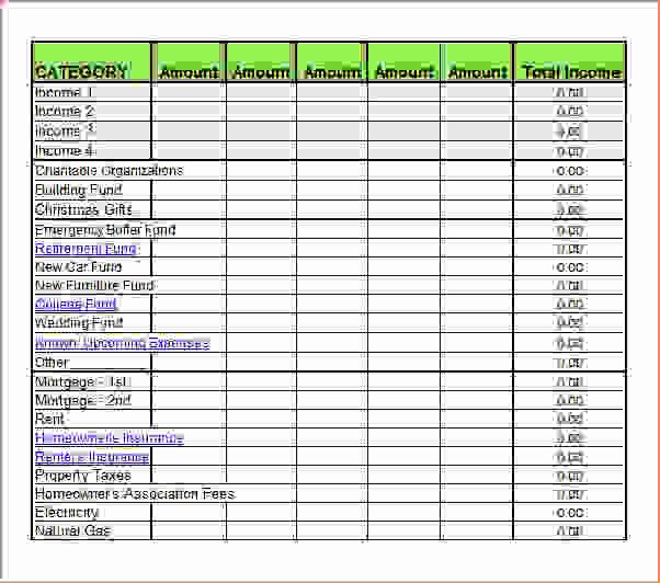 7 bi weekly bud template