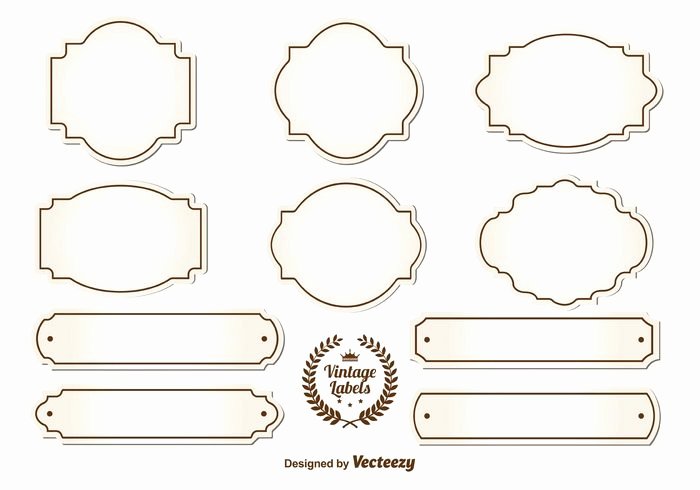 7 Blank Vintage Label Vector Free Printable Blank