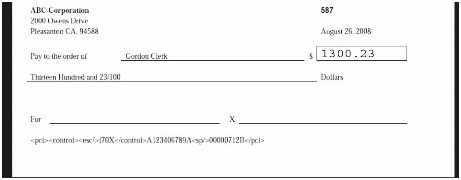 business check printing template word