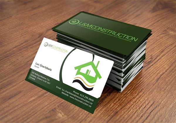 construction business cards