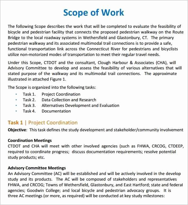7 Construction Scope Of Work Templates Word Excel Pdf