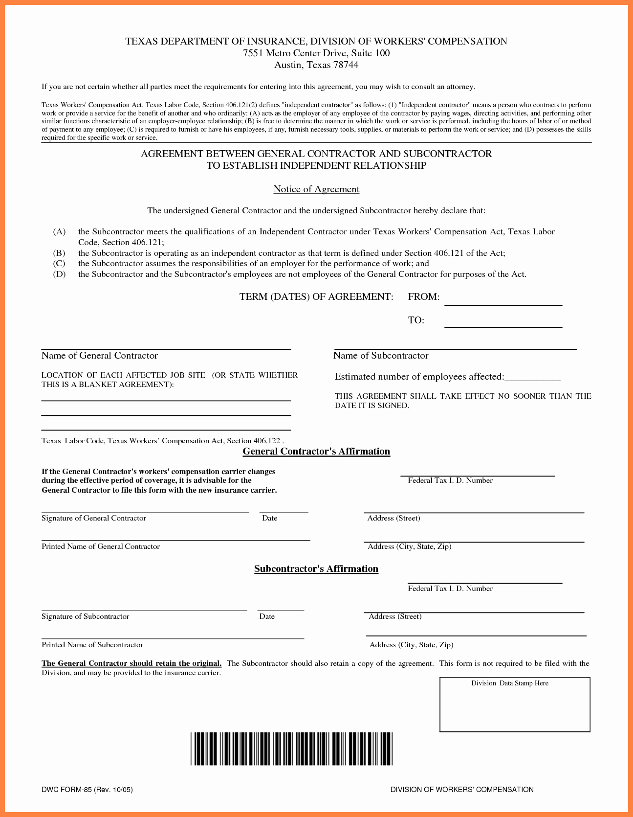 7 Contractor Contract Template